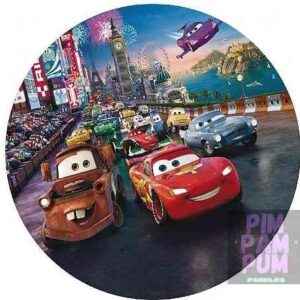 Panel sublimado redondo - Cars