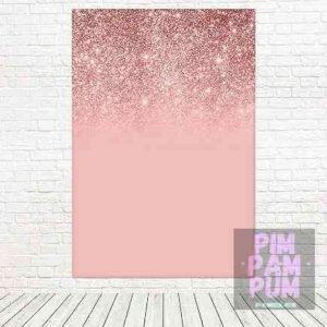 Panel Rectangular Lateral Glitter Rosado