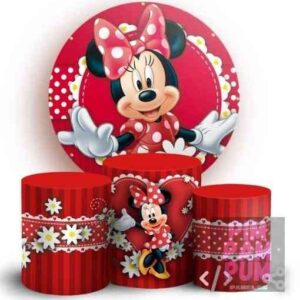 KIT PANEL REDONDO Y TRIO DE FUNDAS - MINNIE