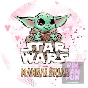PANEL REDONDO - BABY YODA STAR WARS