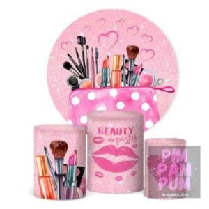 KIT PANEL REDONDO Y TRIO DE FUNDAS - MAQUILLAJE