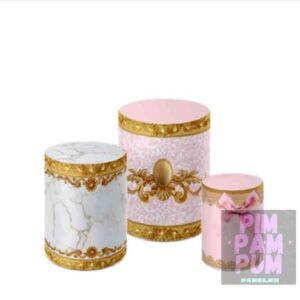 Trío de Fundas para mesas cilíndricas - MINNIE