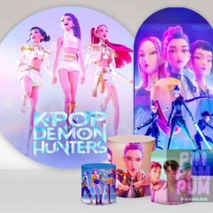 Las Guerreras Kpop, paneles sublimados, fundas de mesa y accesorios decorativos