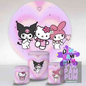KIT PANEL REDONDO Y TRIO DE FUNDAS – KUROMI