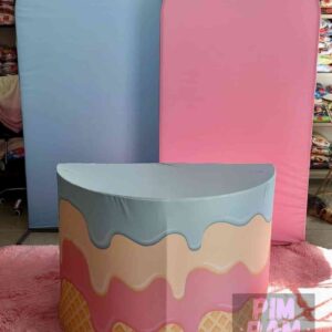 Funda Sublimada de Mesa Medialuna - Diseño de PASTEL