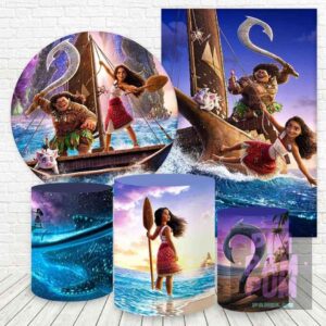 Kit de Panel Redondo, Panel Lateral y Fundas para Mesas de Moana 2