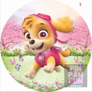 Panel Redondo Sublimado - Skye de Paw Patrol