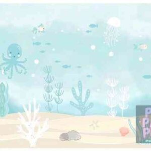 ALFOMBRA - TAPETE con diseño de Fondo de Mar