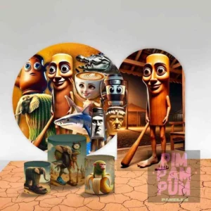 KIT PANEL REDONDO, PANEL ROMANO Y FUNDA PARA MESAS – BRAINROT ITALIANA