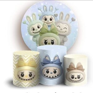 KIT PANEL REDONDO Y TRIO DE FUNDAS – LABUBU