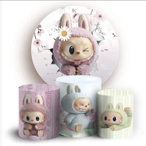 KIT PANEL REDONDO Y TRIO DE FUNDAS – LABUBU