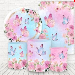 Panel redondo, fundas para mesas y panel lateral – MARIPOSAS