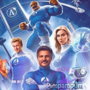 Panel lateral sublimado adaptable a estructura romana – 4 Fantasticos