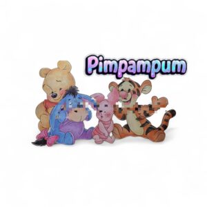 Figura rígida para decoración de cumpleaños - Winnie Pooh – set personajes