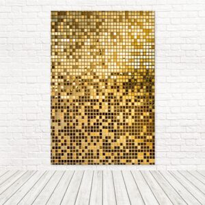 Panel Rectangular Lateral Brillante Dorado