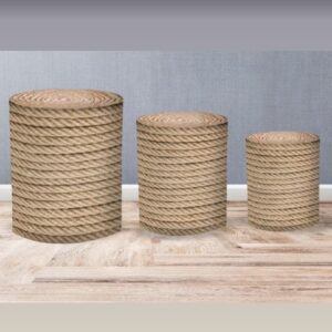Trío de Fundas para mesas cilíndricas - CUERDAS