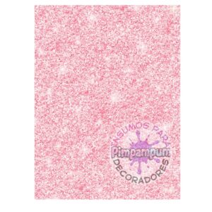 Panel Rectangular Lateral Glitter Rosado