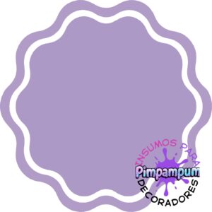 ALFOMBRA - TAPETE Circular Lila