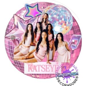 Panel redondo sublimado KATSEYE