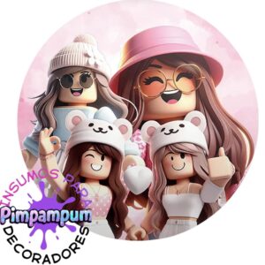 Panel redondo sublimado - ROBLOX