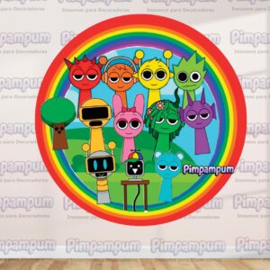 Panel sublimado redondo – Sprunki